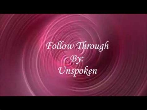 Follow Through Lyric