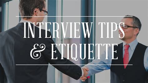 Follow-up and Post-Interview Etiquette