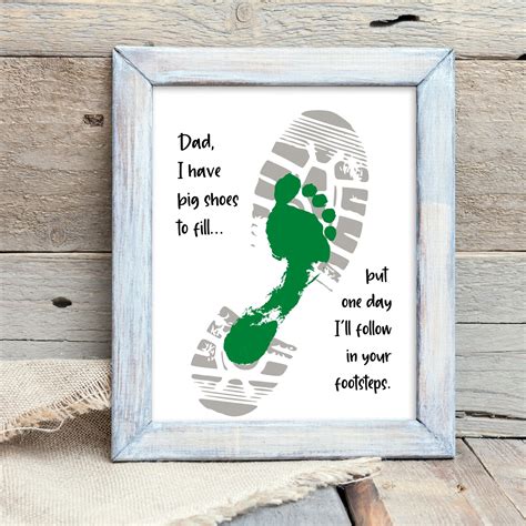 Following In Daddy's Footsteps Printable
