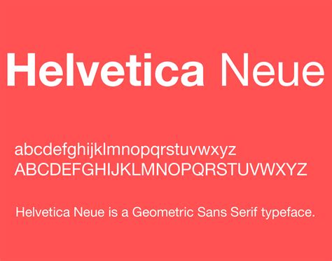 Font Free Helvetica Neue