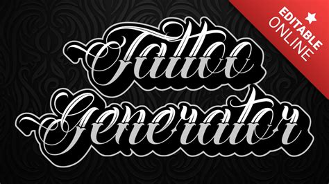 Font Generator Tattoo Calligraphy