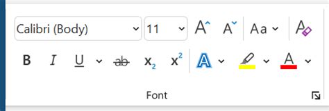 Font Group