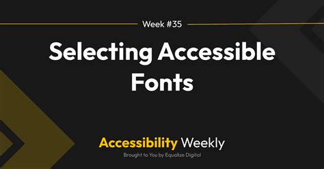 Font readability and accessibility
