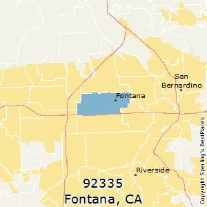 Fontana Ca Zip Code Map