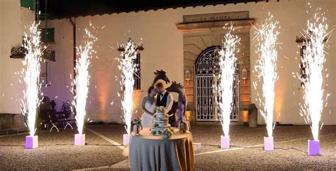 FONTANE LUMINOSE A FREDDO PER MATRIMONIO Wedding Lights Fuochi d