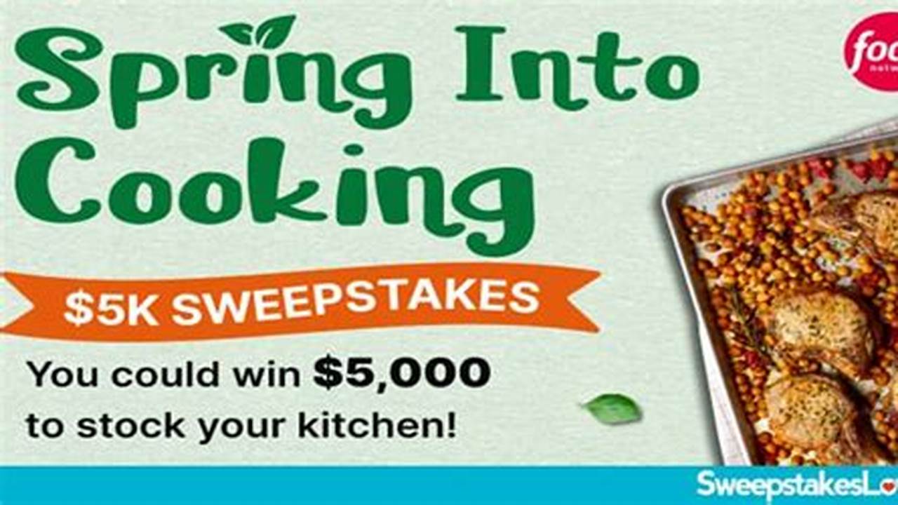 Food Network Sweepstakes 2024 Entry Form