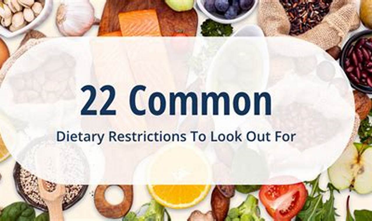 Food restrictions, cultural considerations