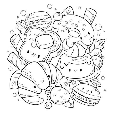Food Cute Coloring Pages