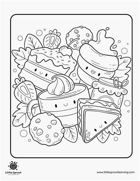 Food Free Coloring Pages
