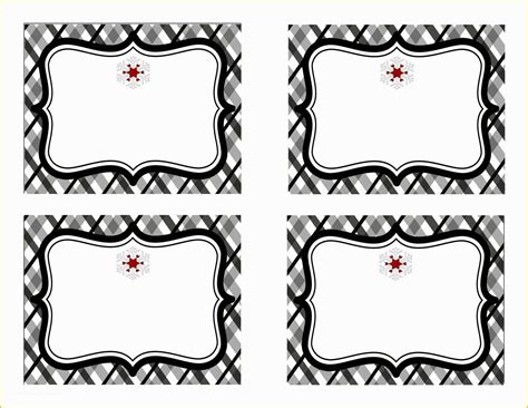 Food Labels Template