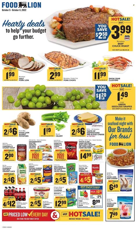 Feast your eyes and delight your taste buds with exclusive Food Lion Weekly Deals!