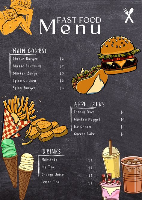 Food and Drink Menu