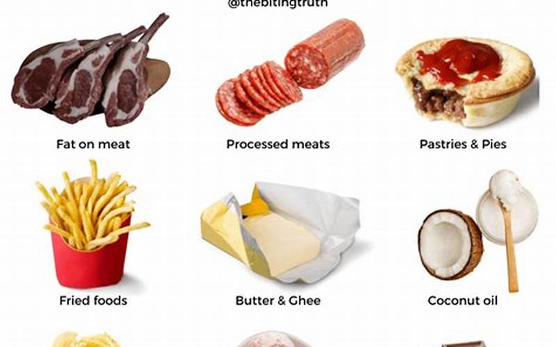 Foods High In Saturated And Trans Fats