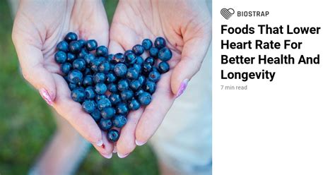 Foods That Lower Heart Rate