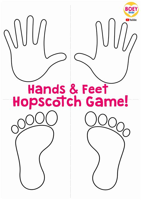 Foot And Hand Game Printable