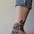 Foot Flower Tattoos