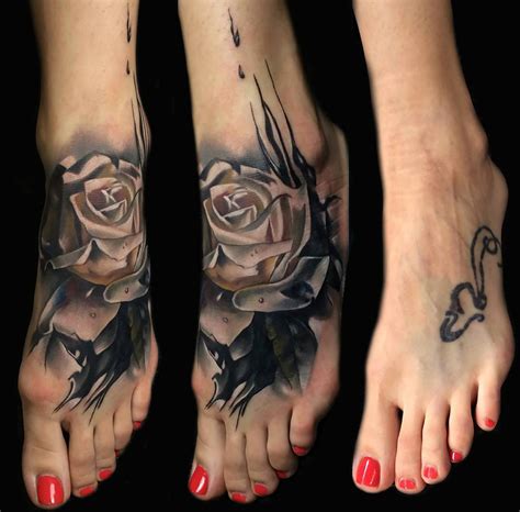 Pin by enticing on tattoos Ankle tattoo cover up, Ankle