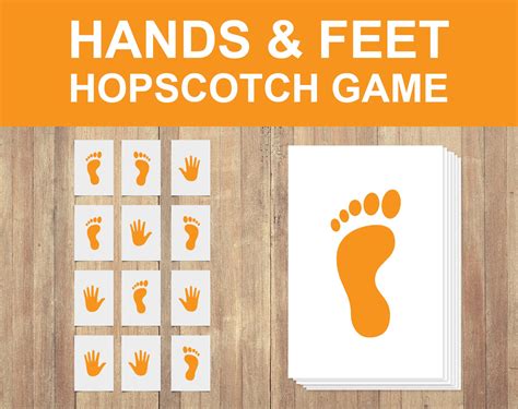 Foot And Hand Game Printable