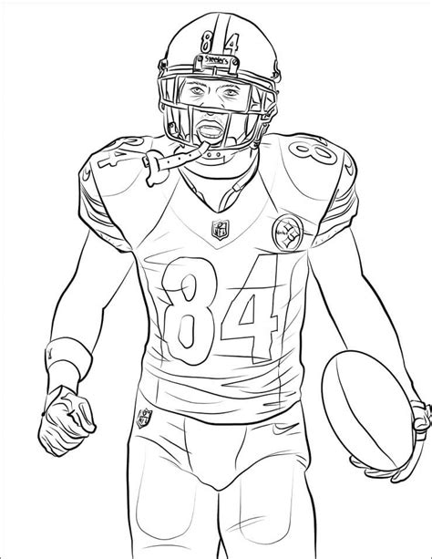 Football Player Coloring Pages Printable