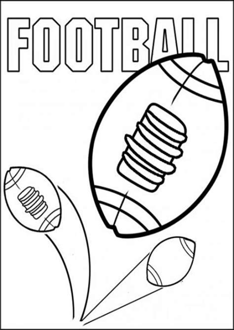 Football Printables Coloring Pages