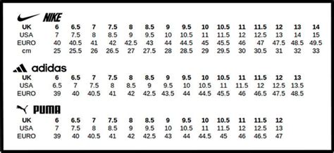 Football Boot Size Guide
