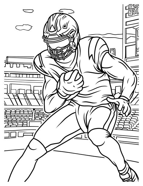 Football Coloring Book Pages