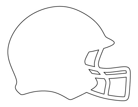 Football Helmet Printable Template
