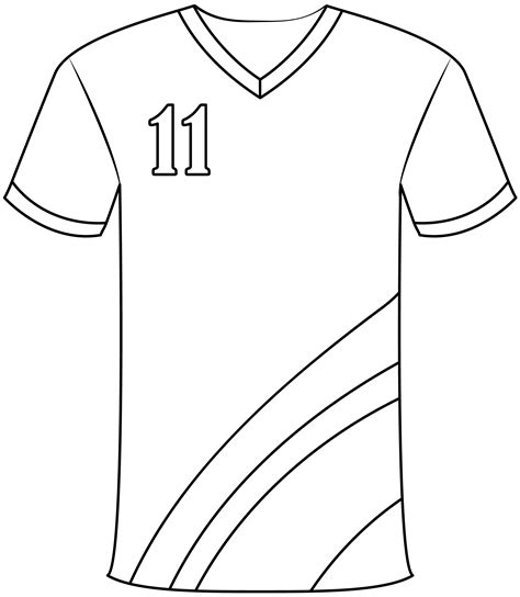 Football Jersey Cut Out Template