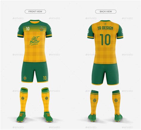 Football Kit Mockup Front View