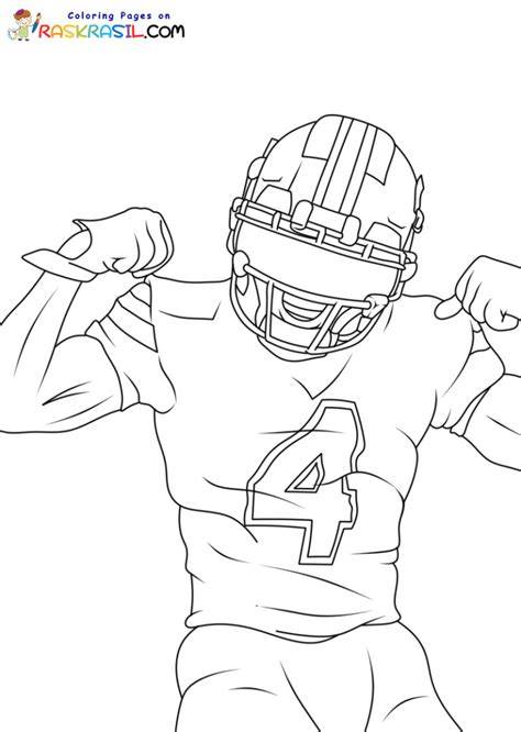 Football Player Color Page