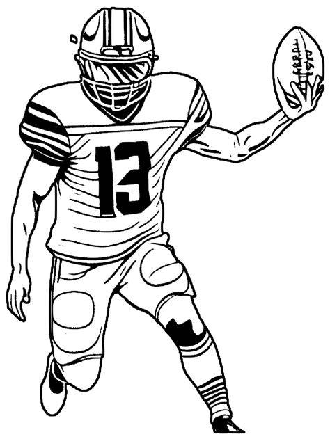 Football Player Coloring Page