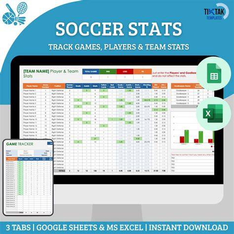 Football Stats Sheet Excel Template – Free Editable Template & Examples ...