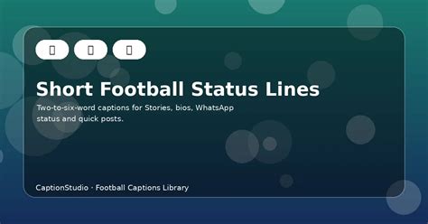 Football Status For Whatsapp In English