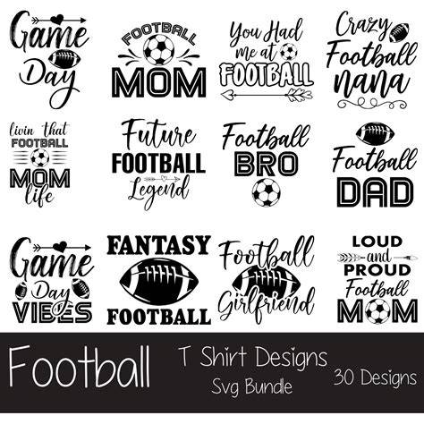 Dress to Impress: Kick Off Your Game with Trendy Football SVG Shirts!