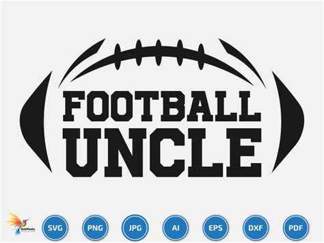 Score Big with Football Uncle SVG: The Ultimate Playmaker for Your Sports-Inspired Designs!