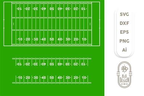 Score Big with Football Yard Line Svg - Touchdown on Your Design Game!