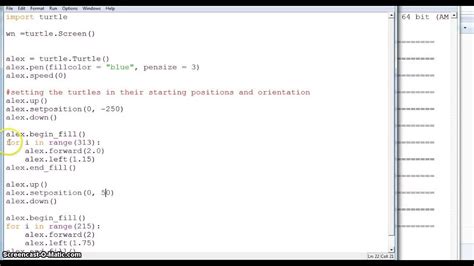 For Loop Draw Circle Python