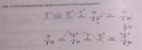 For The Following Mechanism Identify The Sequence Of Arrowpushing Patterns