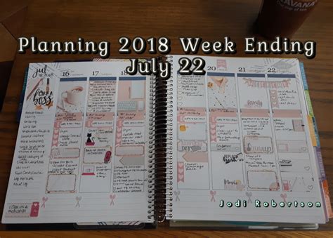 For Week Ending July 22 2018