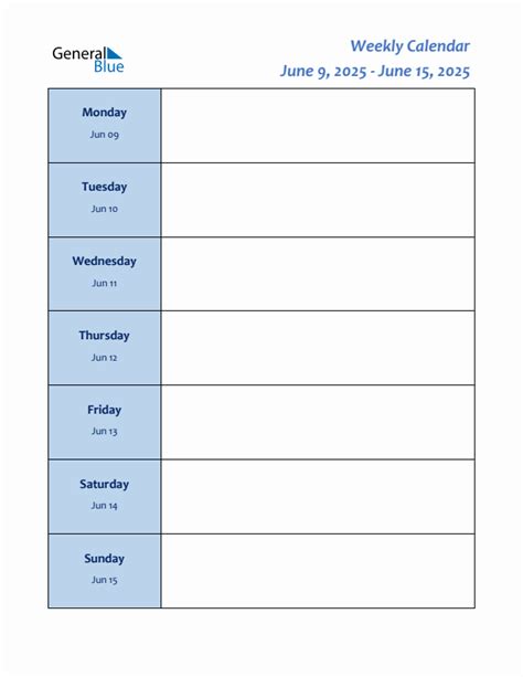 For Week Ending June 9 2019