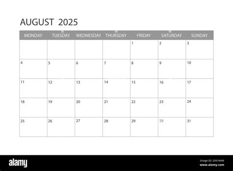 For Week Starting August 11