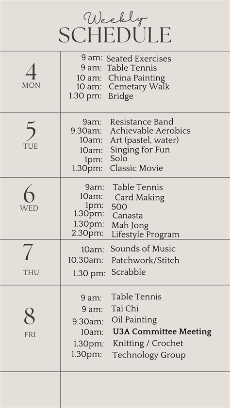 For Week Starting March 4 2017