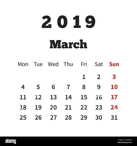 For Week Starting March 9 2019