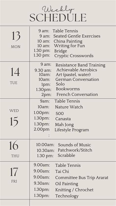 For Week Starting May 13 2017