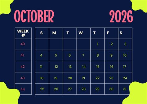 For Week Starting October 22