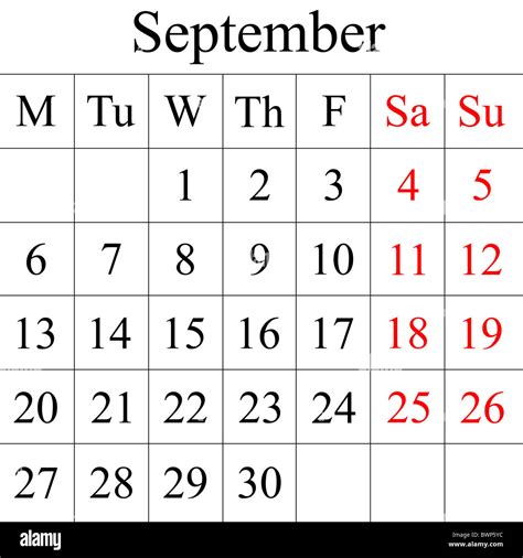For Week Starting September 16