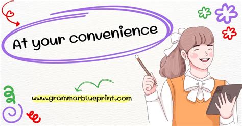 For your convenience