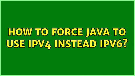 Ipv6 - Enforce IPv4/IPv6 Usage with Forceful Requests