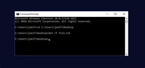 Force Delete a File or Folder in Windows Using Command Prompt
