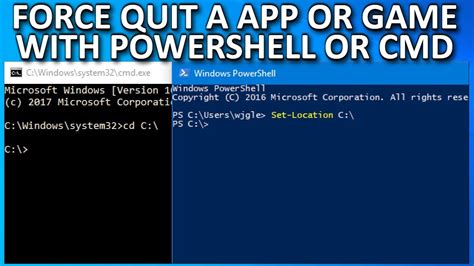 Force Quit an App Using a Powershell Terminal